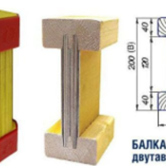 Балка двутавровая с заглушками «TECH» L=2,5 м